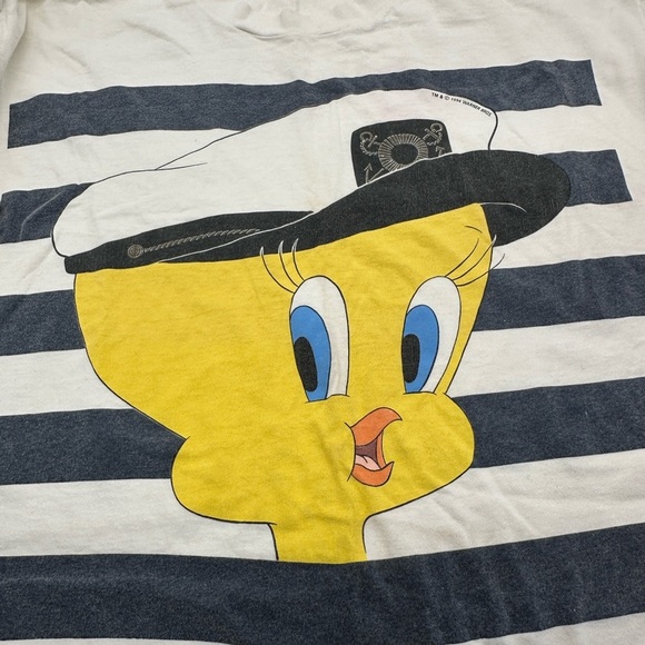 Vintage Tweety Bird Sailor T Shirt 1994 Single Stitch Looney Toons Size XL USA - Picture 10 of 14